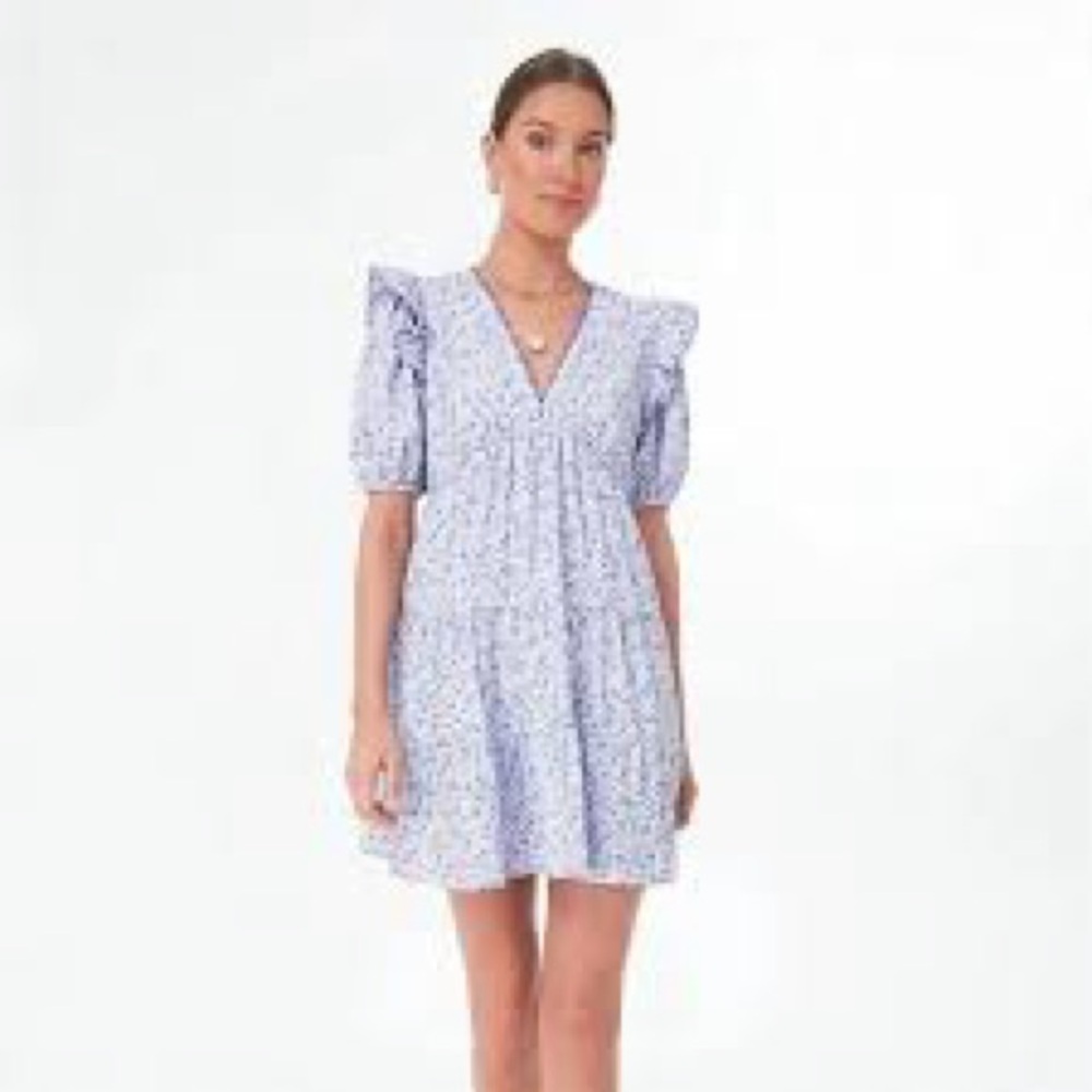 NWT Tuckernuck Hyacinth House Leonie Mini in Lilac Floral Ric Rac